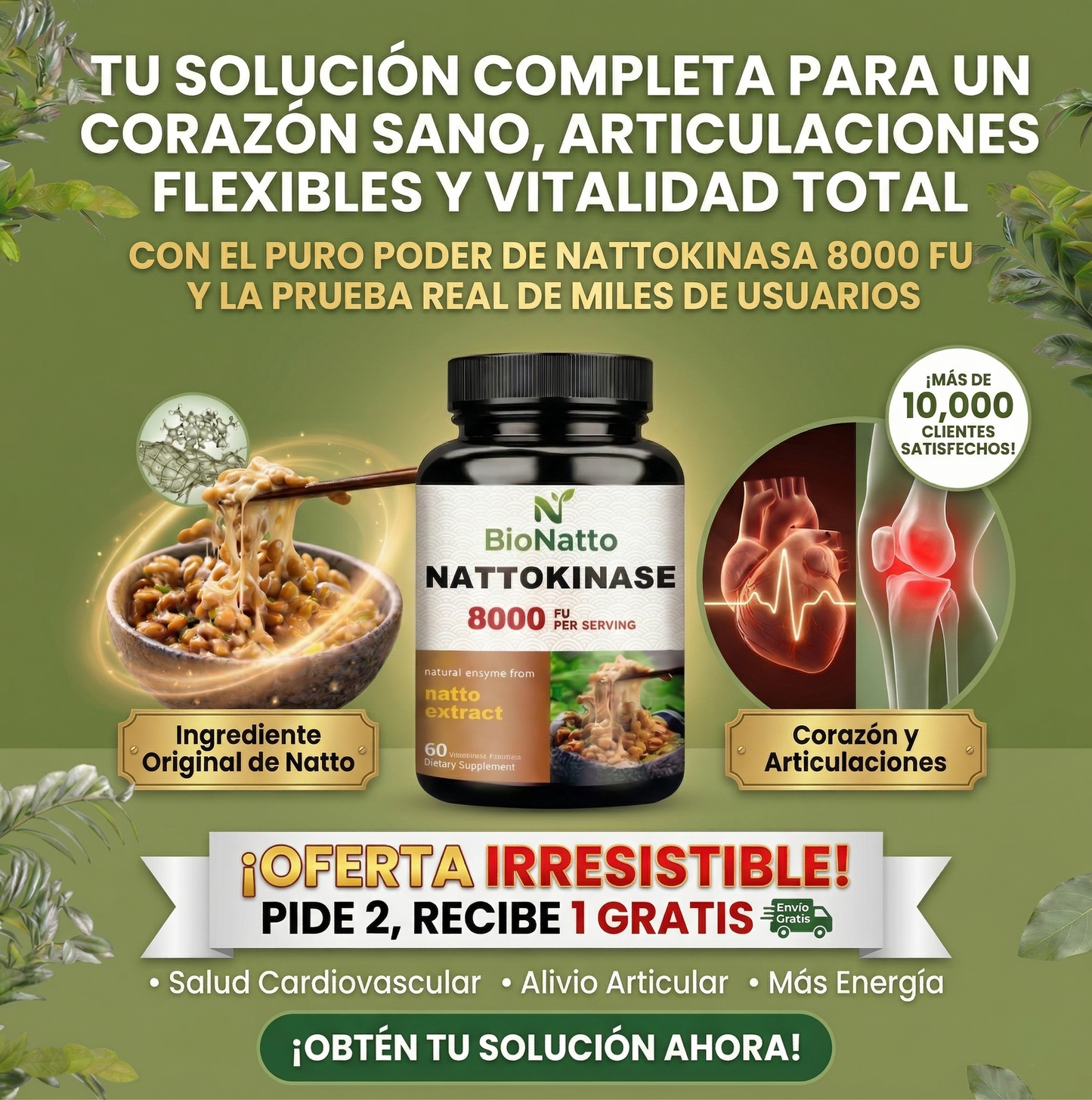 BioNatto 8000 FU — Limpieza Arterial De Forma Natural