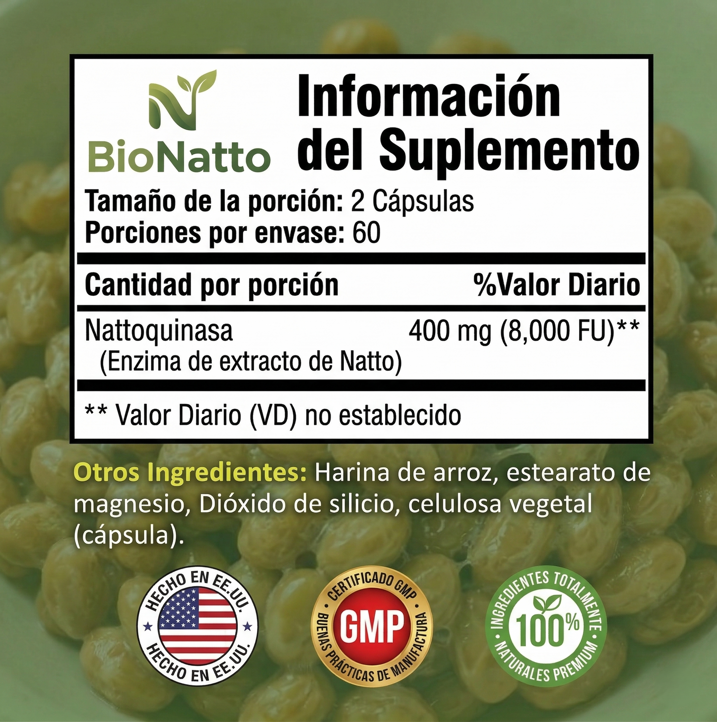 BioNatto 8000 FU — Limpieza Arterial De Forma Natural